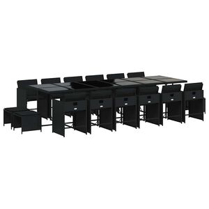 vidaXL Garden Dining Set | Black
