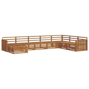 vidaXL Outdoor Sofa Set 8 pcs Natural Solid Acacia Wood