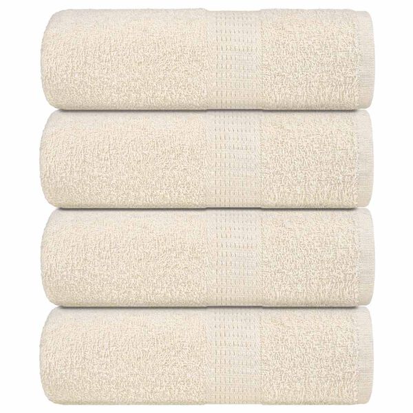 vidaXL Wash Towels "FROGN" 4 pcs Cream 30x30 cm 360 gsm