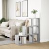 vidaXL Room Divider Bookcase&nbsp;3-Tier&nbsp;Concrete Grey 99x29x99 cm Engineered Wood