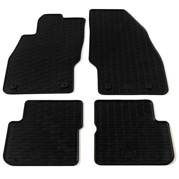 vidaXL 4 Piece Tailored Car Mat Rubber Mercedes C63 AMG Combi C-Class