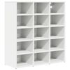 vidaXL Shoe Cabinet 77.5 x 30 x 83.5 cm Engineered Wood White