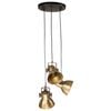vidaXL Hanging Lamp 25 W Antique Brass 30x30x100 cm E27