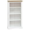 vidaXL 4-Tier Bookcase Mexican Pine Corona Range White 80x29x150 cm