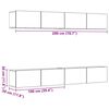 vidaXL Wall Mounted TV Cabinets 4 pcs Old Wood 100x30x30 cm