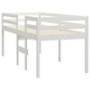 vidaXL High Sleeper Bed without Mattress White 90x200 cm Solid Wood Pine