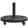 vidaXL Parasol Base Black &Oslash;38-48 mm PE and concrete and iron