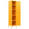 vidaXL Locker Cabinet Mustard Yellow 35x46x180 cm Steel