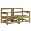 vidaXL Garden Corner Sofas 2 pcs Impregnated Wood Pine