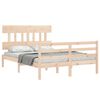 vidaXL Bed Frame without Mattress Double Solid Wood