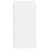 vidaXL Wall Cabinet White 30x30x60 cm Solid Wood Pine