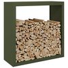 vidaXL Firewood Rack Green 100x40x100 cm Steel