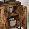 vidaXL Bathroom Cabinet Smoke Oak 60 x 30 x 60 cm Engineered Wood
