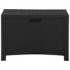 vidaXL Garden Storage Box 60x54x41 cm PP Rattan Graphite