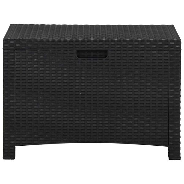 vidaXL Garden Storage Box 60x54x41 cm PP Rattan Graphite