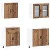 vidaXL 4 Piece Kitchen Cabinet Set Porto Old Wood Engineered Wood