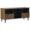 vidaXL TV Cabinet with Shelf Brown 100 x 33.5 x 46 cm Solid Mango Wood
