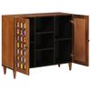 vidaXL Sideboard with Shelf Walnut 90 x 33.5 x 75 cm Solid Mango Wood