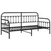 vidaXL Daybed Frame Black 90 x 190 cm Powder-Coated Steel