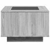vidaXL Coffee Table with LED Grey Sonoma 60x60x40 cm Engineered Wood