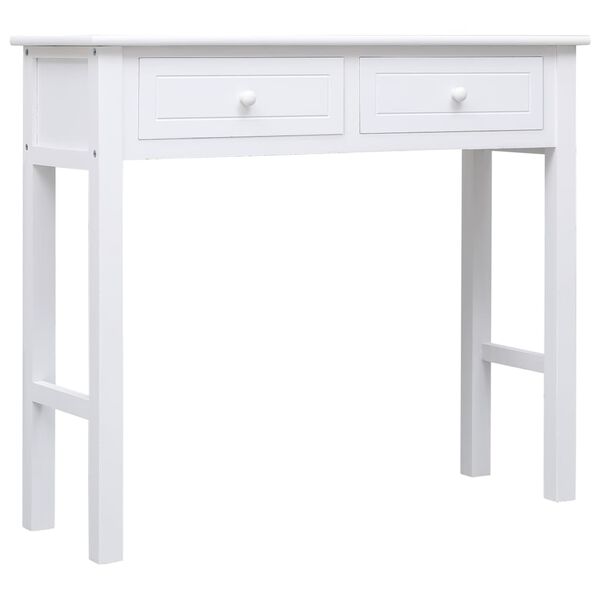 vidaXL Console Table White 90x30x77 cm Wood