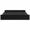 vidaXL Storage Bed Frame Black Oak 140 x 200 cm Engineered Wood