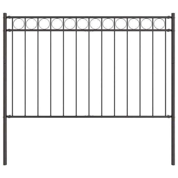 vidaXL Fence Element Assen Grey 170 x 170 cm Steel