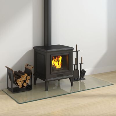 vidaXL Fireplace Glass Plate Rectangular 120x50 cm