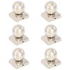 vidaXL Post Caps 6 pcs Globe Final Stainless Steel 101x101 mm