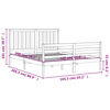 vidaXL Bed Frame without Mattress Honey Brown 160x200 cm Solid Wood