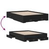 vidaXL Bed Frame with Drawers without Mattress Black 120x200 cm