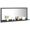 vidaXL Bathroom Mirror Grey 90x10.5x37 cm Engineered Wood