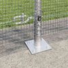 vidaXL Fence Post Silver 25 x 1.2 m (12 x 12 mm mesh) Steel