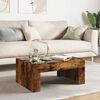 vidaXL Coffee Table with Infinity LED Smoked Oak 70x50x30 cm