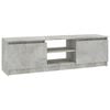 vidaXL TV Cabinet Concrete Grey 120x30x35.5 cm Engineered Wood