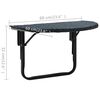 vidaXL Balcony Table 60x60x32 cm Black Poly Rattan