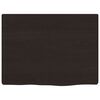 vidaXL Wall Shelf Dark Brown 40x30x2 cm Treated Solid Wood Oak
