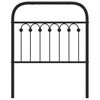 vidaXL Metal Replace Headboard Black 75 cm