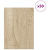 vidaXL Decor Panels 50 pcs Sonoma Oak 30 x 42 x 0.27 cm
