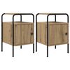 vidaXL Bedside Cabinet 2 pcs Artisan Oak 35 x 36.5 x 56 cm