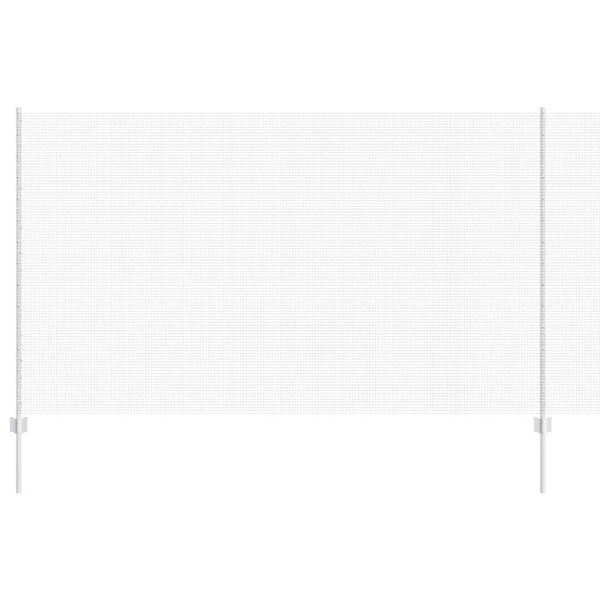 vidaXL Fence with Post Silver 1.4 x 25 m Steel