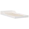 vidaXL Bed Frame White 90 x 190 cm Solid Pine Wood