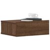 vidaXL Floating Nightstand Brown Oak 40x30x15 cm Engineered Wood