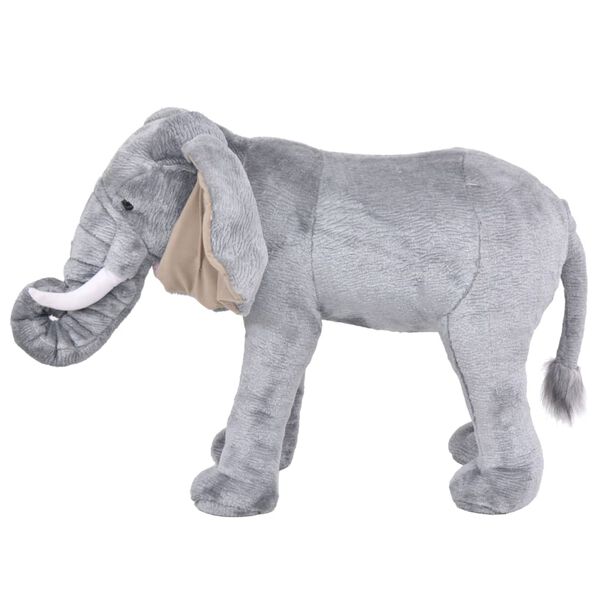 vidaXL Standing Plush Toy Elephant Grey XXL