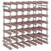 vidaXL Wine Rack for 42 Bottles Brown Solid Wood Pine