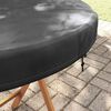 vidaXL Outdoor Table Cover Black 102 x 102 x 10 cm 420D Oxford Fbric