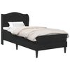 vidaXL Bed Frame with Headboard Black 90 x 190 cm Velvet