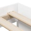 vidaXL Storage Bed Frame with Storage White 90 cm Engineered Wood