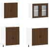 vidaXL 4 Piece Kitchen Cabinet Set Porto Brown Oak Engineered Wood