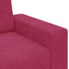vidaXL Sofa Wine Red 160 x 80 x 82 cm Poly velvet